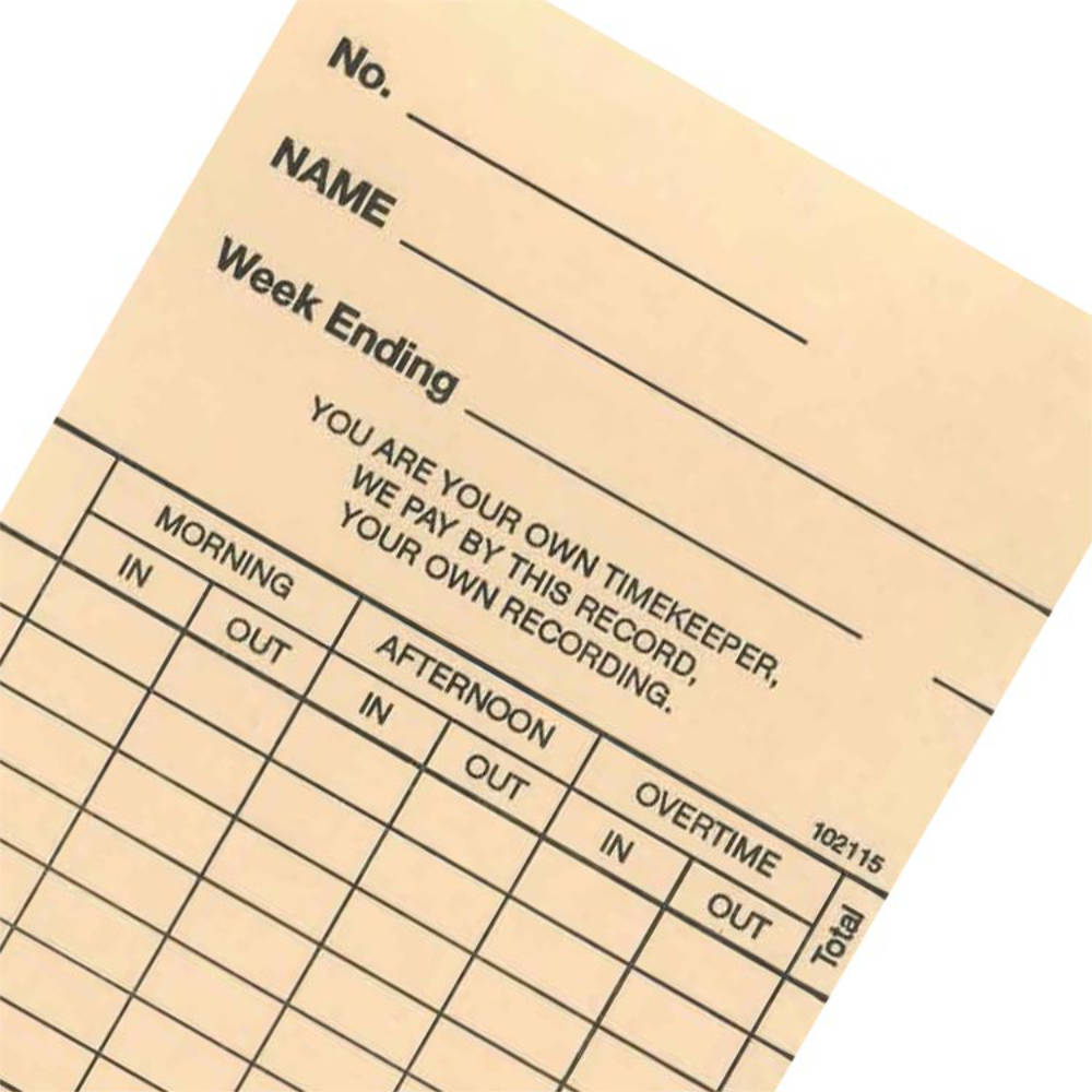 102115 Weekly Clock Cards ActIn Time Workforce Systems